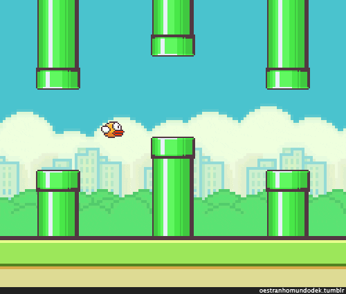 Looping Flappy Bird gameplay
