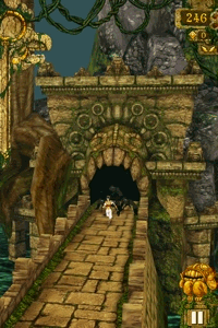 Looping classic Temple Run gameplay