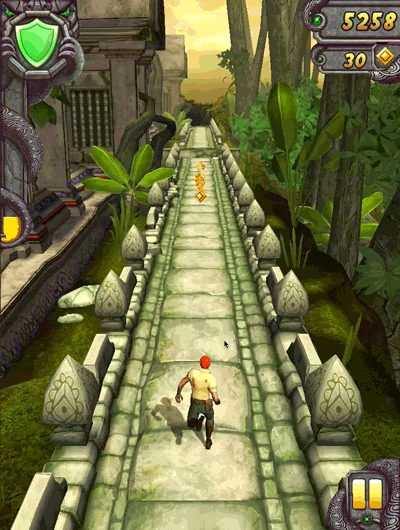 Looping Temple Run jungle gameplay